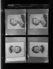 Engagement photos of women (4 Negatives) (August 26, 1957) [Sleeve 59, Folder d, Box 12]